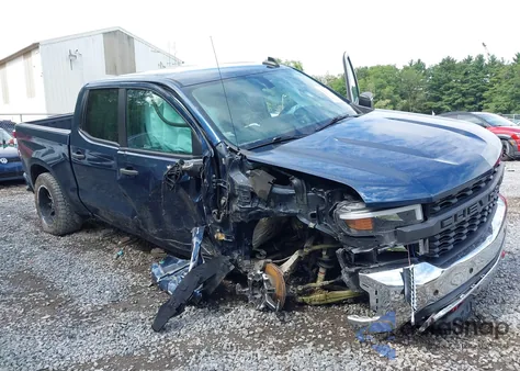 2020 Chevrolet Silverado 4Wd Short Bed Custom Trail Boss z USA, uszkodzony, nr VIN 1GCPYCEH5LZ247585